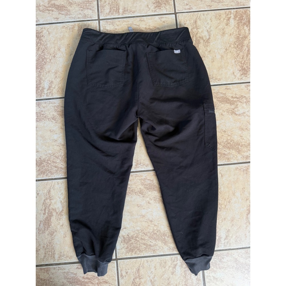 Figs Scrubs Black New Casma Top XL Preowned Zamora Pants Size Large - Picture 6 of 10